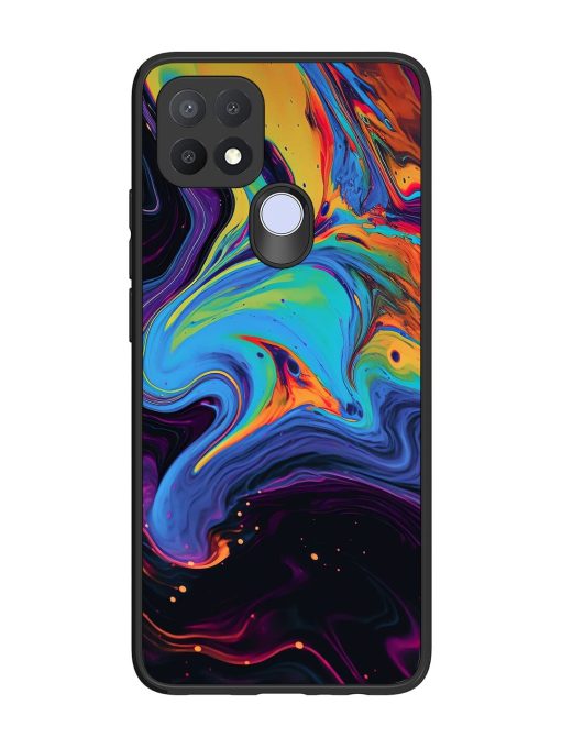 Liquid Dreamscape Glossy Soft Edge Case for Oppo A15 Chachhi