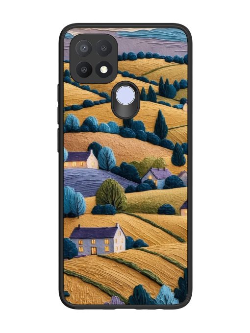 Rolling Hilltop Haven Glossy Soft Edge Case for Oppo A15 Chachhi