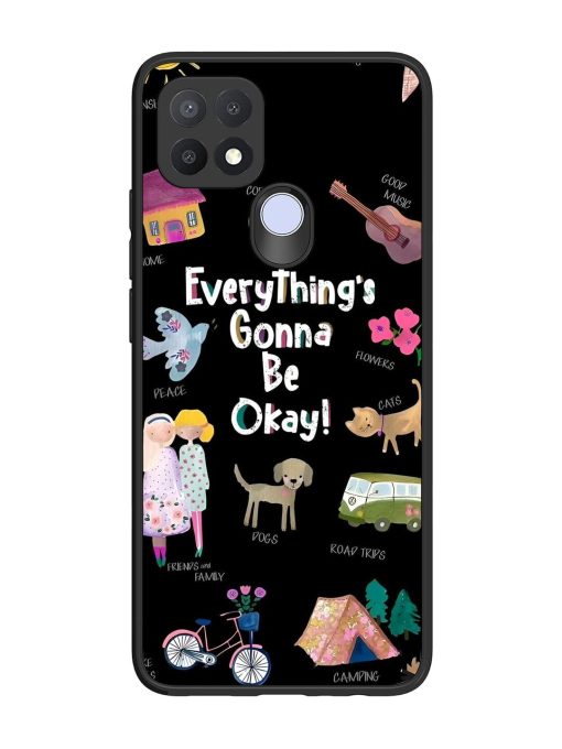 Everything'S Gonna Be Okay Glossy Soft Edge Case for Oppo A15 Chachhi