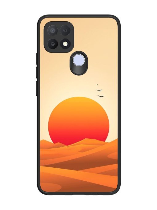 Desert Sunset Glossy Soft Edge Case for Oppo A15 Chachhi