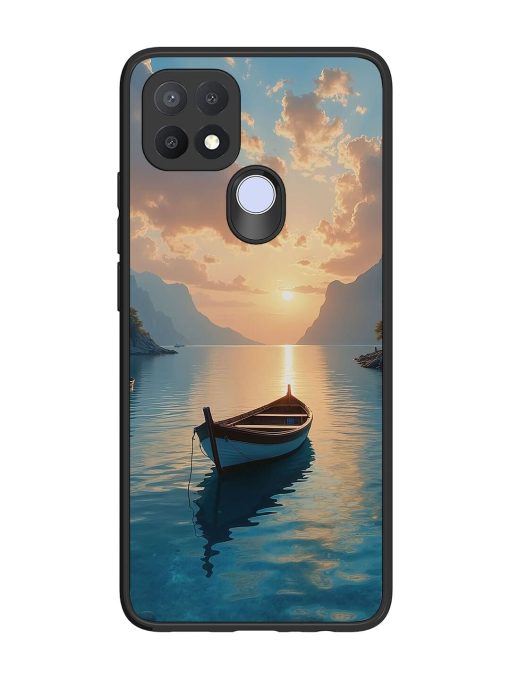 Serene Sunset Glossy Soft Edge Case for Oppo A15 Chachhi