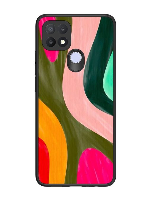 Wavy Wonder Glossy Soft Edge Case for Oppo A15 Chachhi