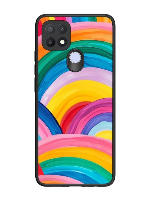 Rainbow Symphony Glossy Soft Edge Case for Oppo A15