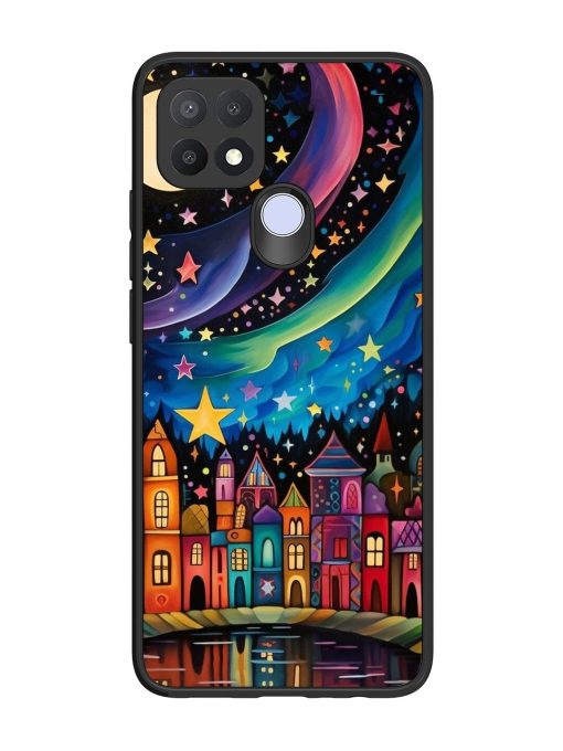 Starlit Village Glossy Soft Edge Case for Oppo A15 Chachhi