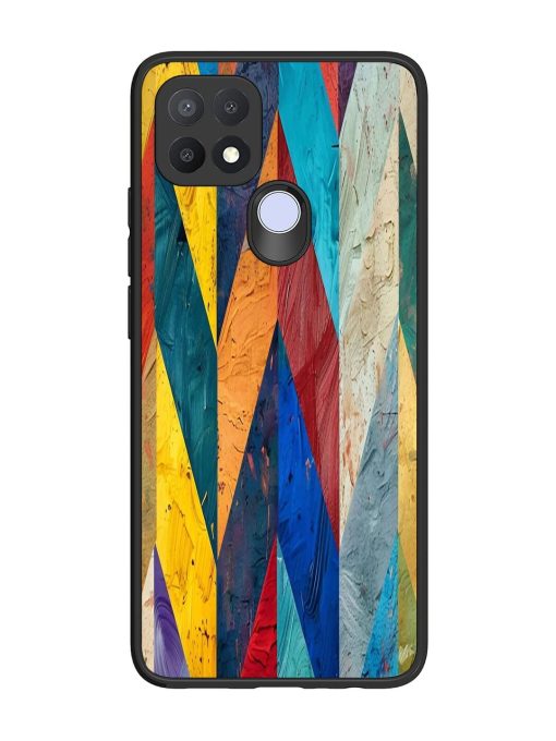 Abstract Tapestry Glossy Soft Edge Case for Oppo A15 Chachhi