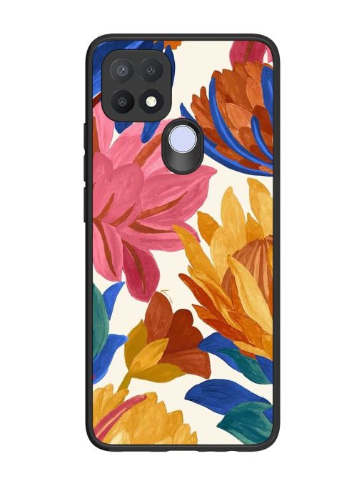 Blooming Tapestry Glossy Soft Edge Case for Oppo A15 Chachhi