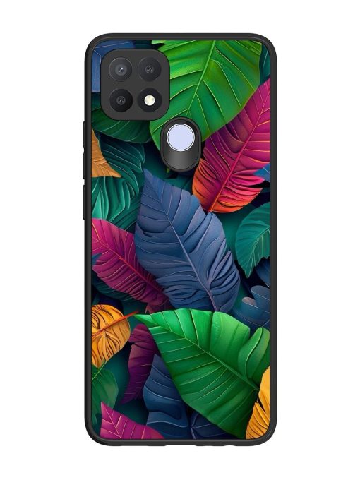 Tropical Tapestry Glossy Soft Edge Case for Oppo A15 Chachhi