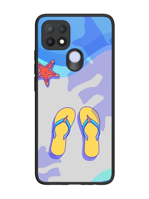 Sandy Toes And Salty Seas Glossy Soft Edge Case for Oppo A15 Chachhi