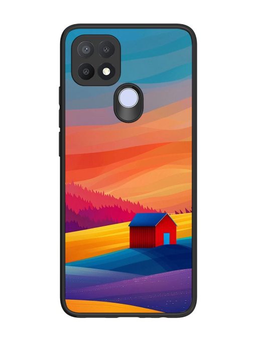 Sunset Solitude Glossy Soft Edge Case for Oppo A15 Chachhi