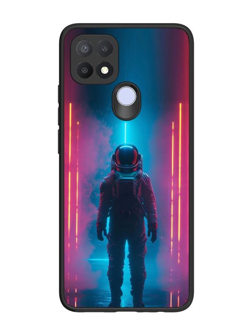 Neon Astronaut Glossy Soft Edge Case for Oppo A15 Chachhi