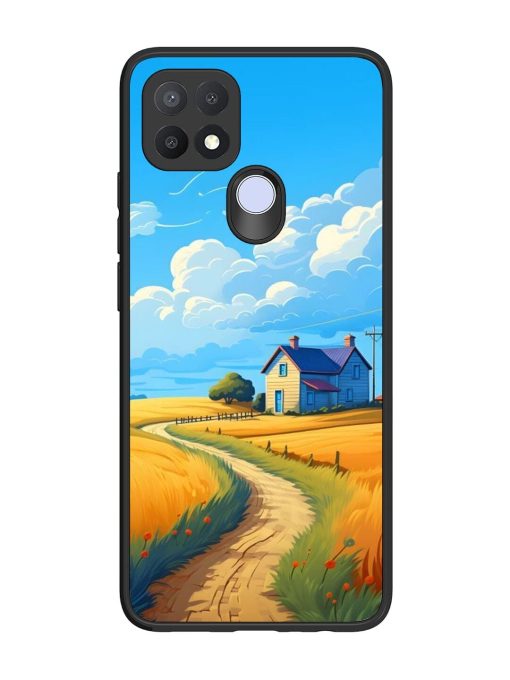 Countryside Cottage Glossy Soft Edge Case for Oppo A15 Chachhi