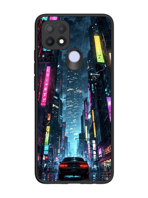 Neon Nightscape Glossy Soft Edge Case for Oppo A15