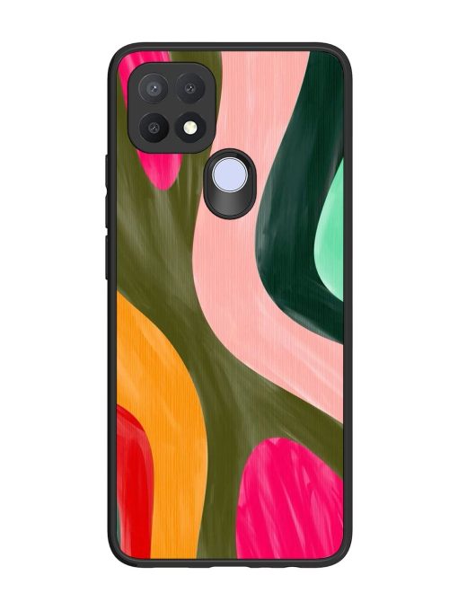 Wavy Wonderland Glossy Soft Edge Case for Oppo A15 Chachhi