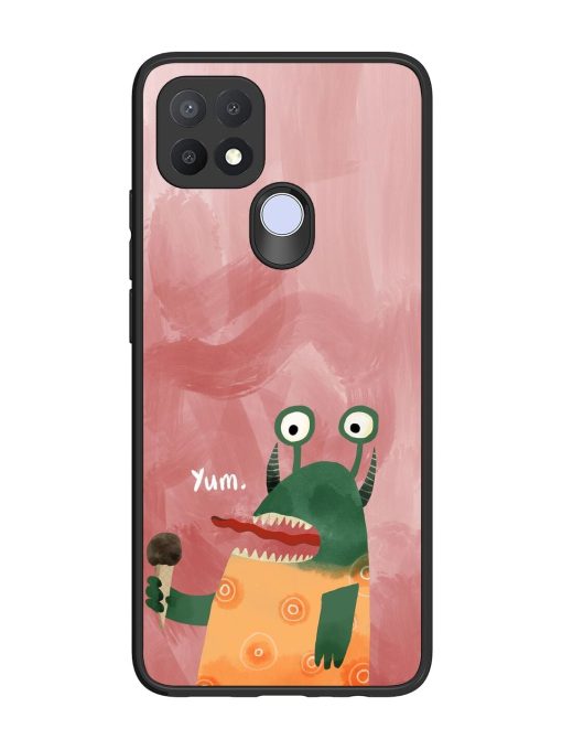 Hungry Monster Glossy Soft Edge Case for Oppo A15 Chachhi