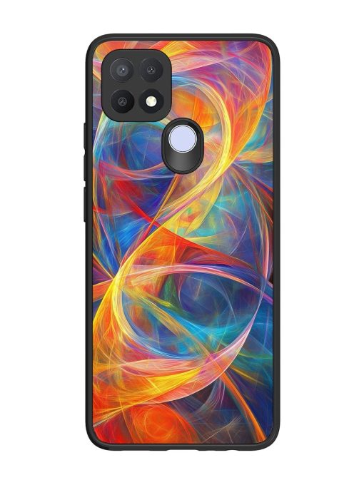 Cosmic Currents Glossy Soft Edge Case for Oppo A15 Chachhi