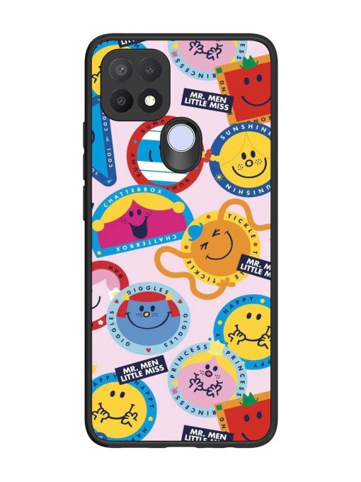 Whimsical Mr. Men & Little Miss Glossy Soft Edge Case for Oppo A15 Chachhi