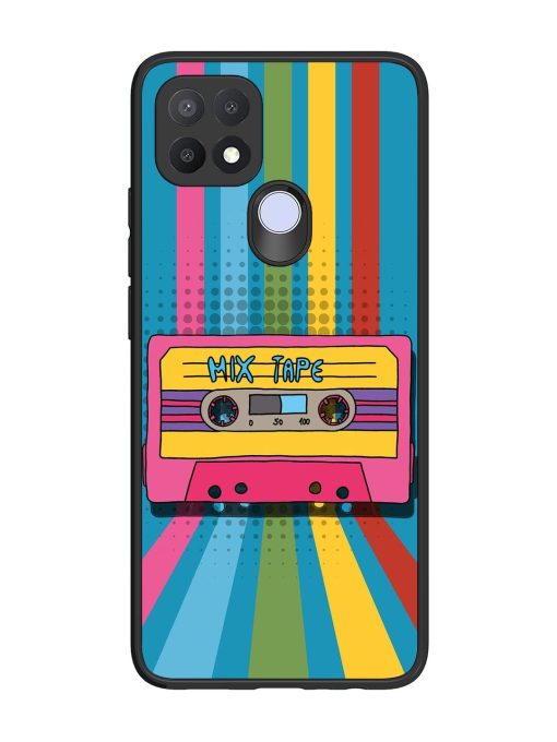 Retro Cassette Tapes Glossy Soft Edge Case for Oppo A15 Chachhi