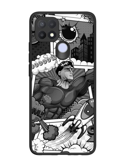 Comic Book Chaos Glossy Soft Edge Case for Oppo A15 Chachhi