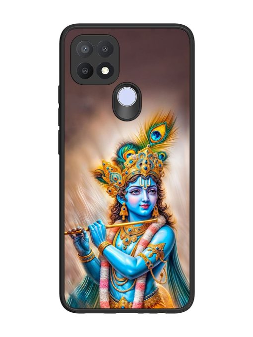 Divine Krishna Glossy Soft Edge Case for Oppo A15S Chachhi