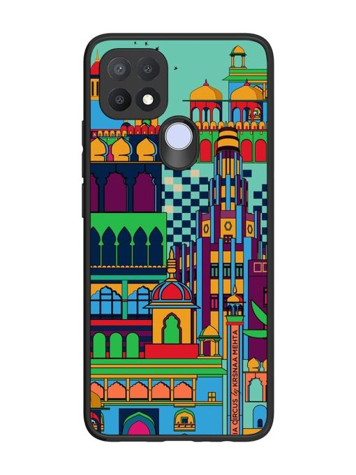 Indian Tapestry Glossy Soft Edge Case for Oppo A15S Chachhi