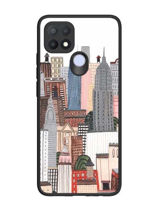 Cityscape Dreams Glossy Soft Edge Case for Oppo A15S Chachhi