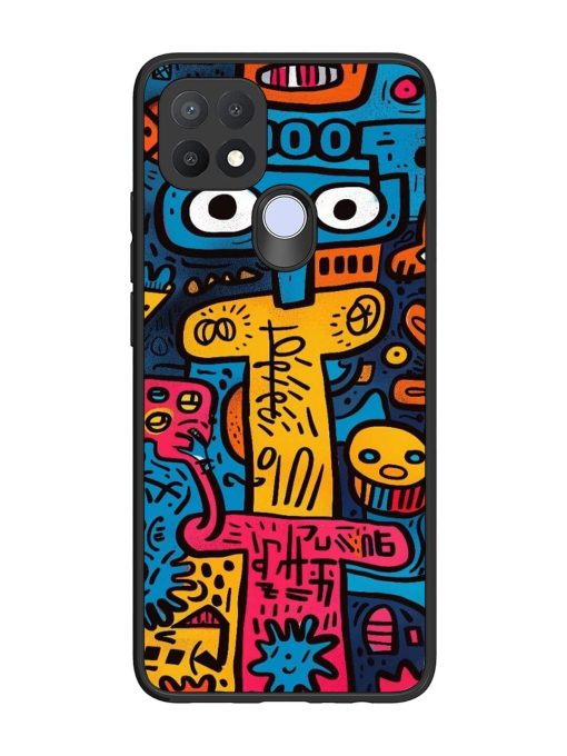 Doodletopia Glossy Soft Edge Case for Oppo A15S Chachhi