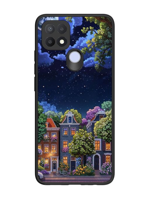 Moonlit Streets Glossy Soft Edge Case for Oppo A15S Chachhi