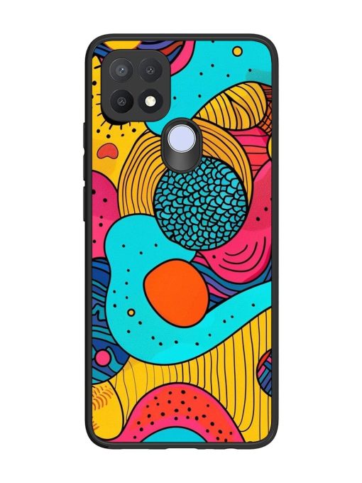 Psychedelic Patterns Glossy Soft Edge Case for Oppo A15S