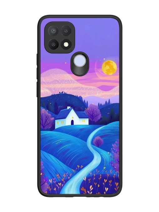 Moonlit Meadow Glossy Soft Edge Case for Oppo A15S Chachhi