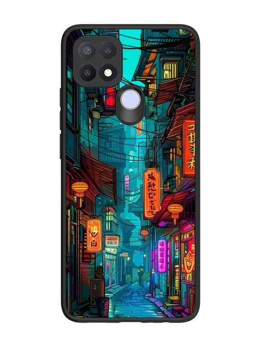 Neon Nightscape Glossy Soft Edge Case for Oppo A15S Chachhi