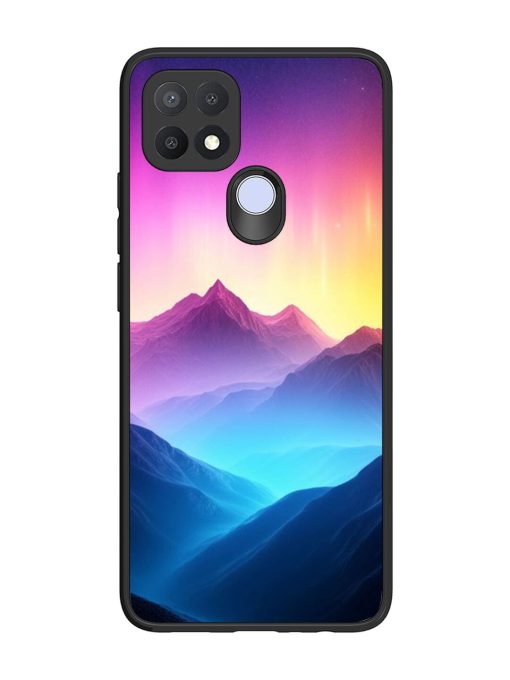 Cosmic Mountains Glossy Soft Edge Case for Oppo A15S Chachhi