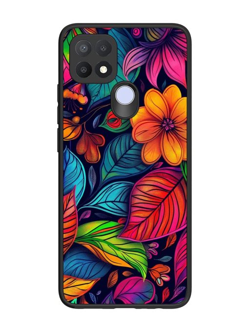 Rainbow Of Blooms Glossy Soft Edge Case for Oppo A15S Chachhi