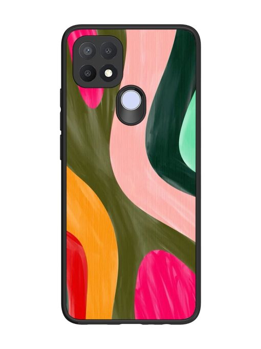 Wavy Wonderland Glossy Soft Edge Case for Oppo A15S Chachhi