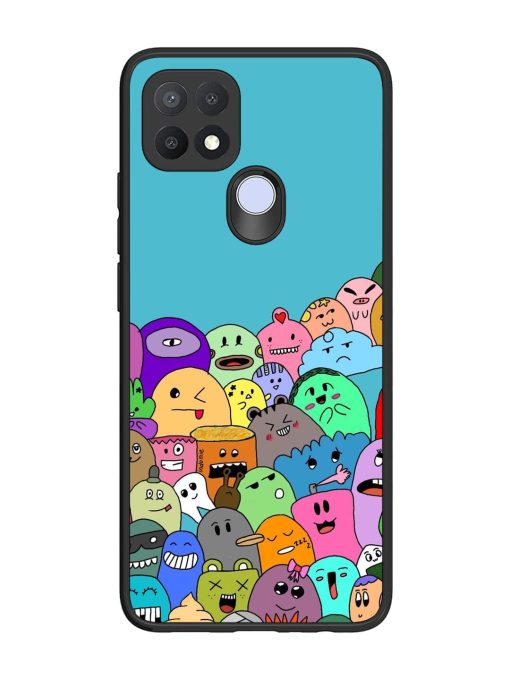 Monster Mash Glossy Soft Edge Case for Oppo A15S Chachhi