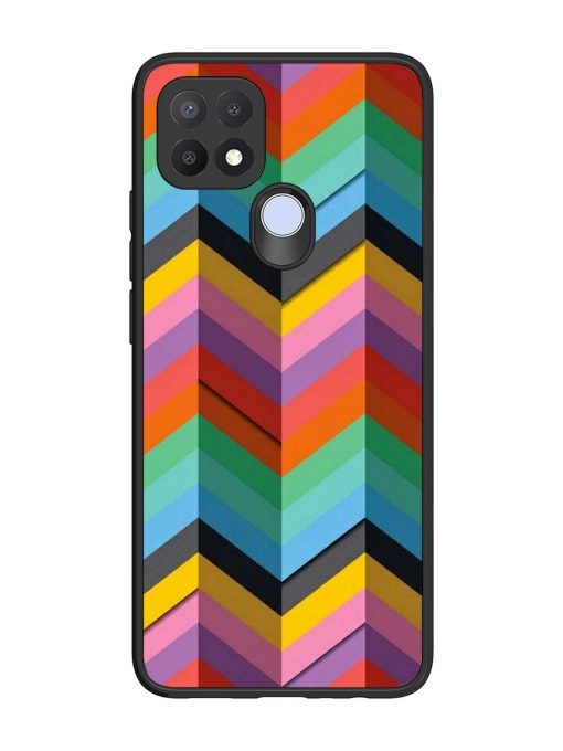 Colorful Zigzag Glossy Soft Edge Case for Oppo A15S