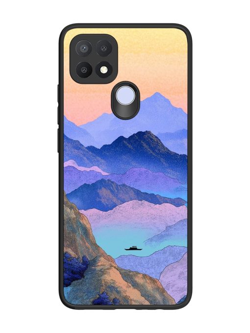 Mountain Mist Glossy Soft Edge Case for Oppo A15S Chachhi