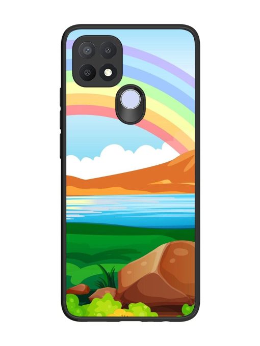 Rainbow Over The Lake Glossy Soft Edge Case for Oppo A15S Chachhi