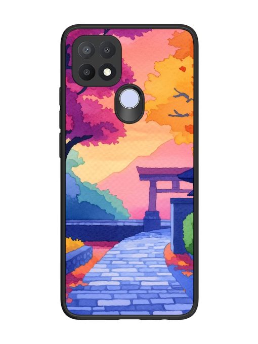 Autumnal Serenity Glossy Soft Edge Case for Oppo A15S Chachhi