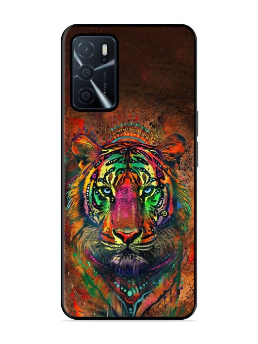 Cosmic Tiger Glossy Soft Edge Case for Oppo A16 Chachhi