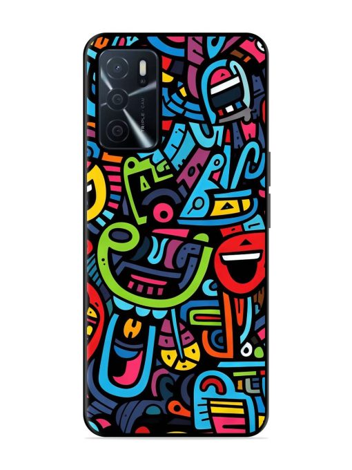 Doodlephoria Glossy Soft Edge Case for Oppo A16 Chachhi