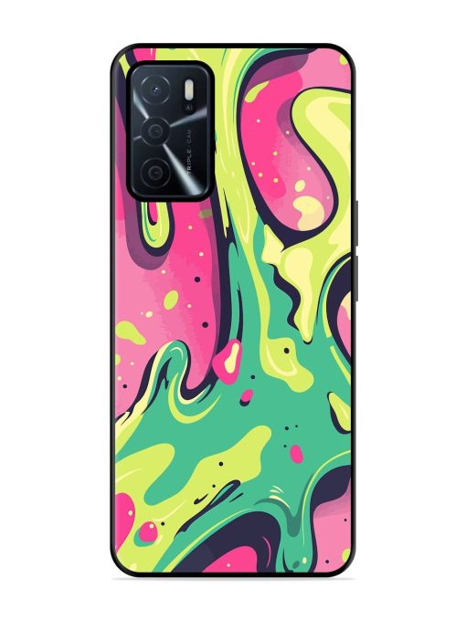 Gooey Grooves Glossy Soft Edge Case for Oppo A16 Chachhi