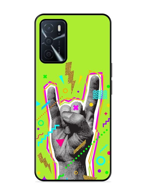 Neon Rock Glossy Soft Edge Case for Oppo A16 Chachhi