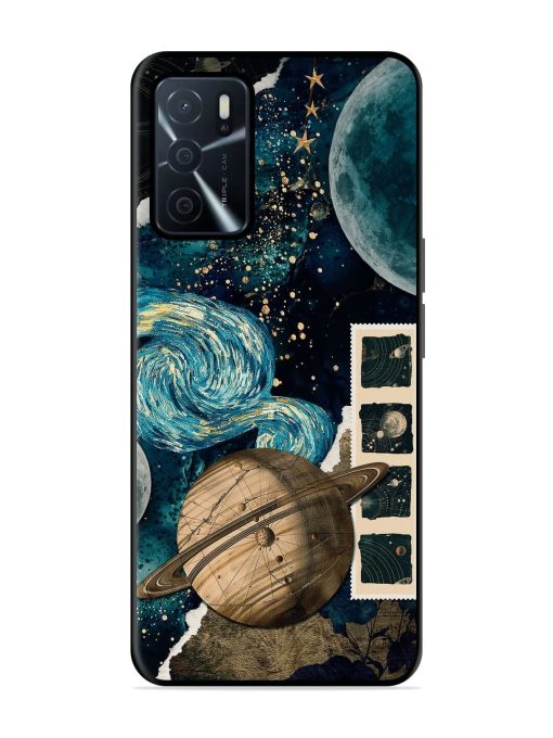 Celestial Tapestry Glossy Soft Edge Case for Oppo A16 Chachhi