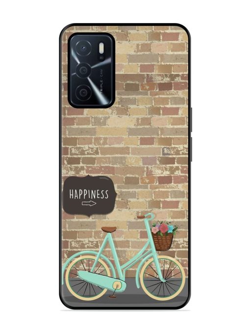 Pedaling Towards Happiness Glossy Soft Edge Case for Oppo A16 Chachhi