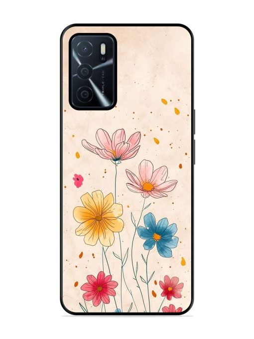 Delicate Bloom Glossy Soft Edge Case for Oppo A16 Chachhi