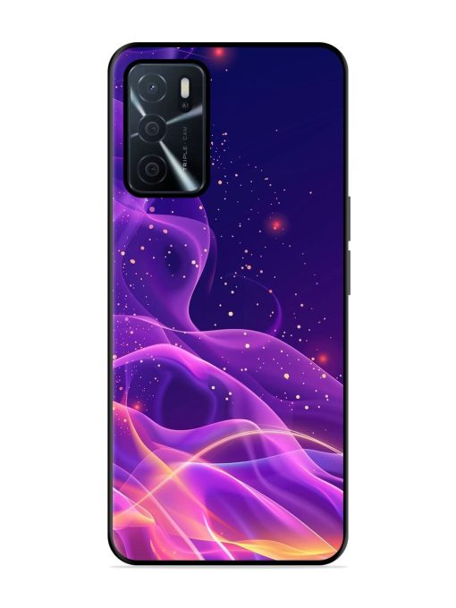 Cosmic Currents Glossy Soft Edge Case for Oppo A16 Chachhi