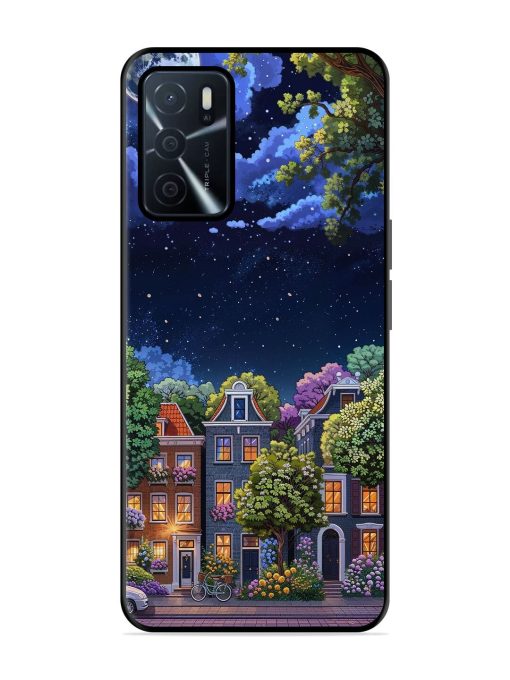 Moonlit Streets Glossy Soft Edge Case for Oppo A16 Chachhi