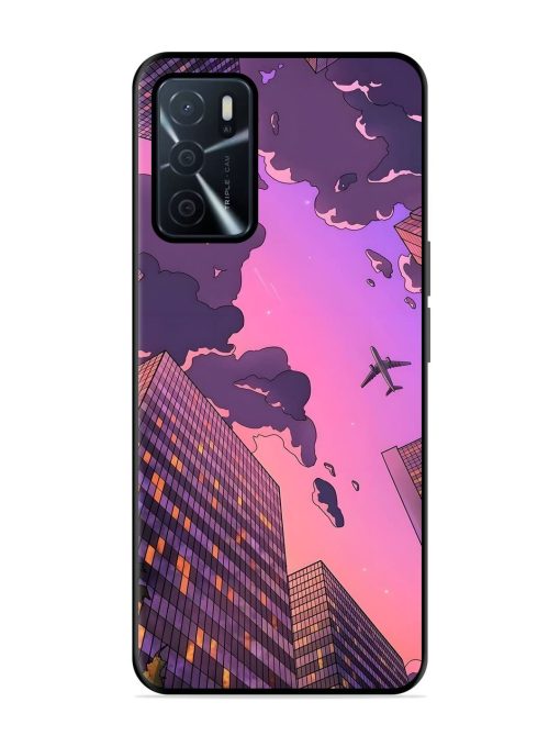 Urban Twilight Glossy Soft Edge Case for Oppo A16 Chachhi