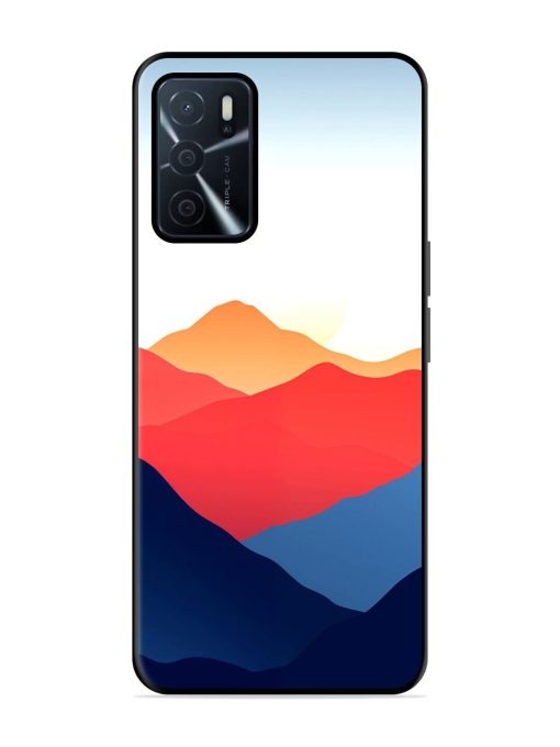 Sunset Peaks Glossy Soft Edge Case for Oppo A16 Chachhi