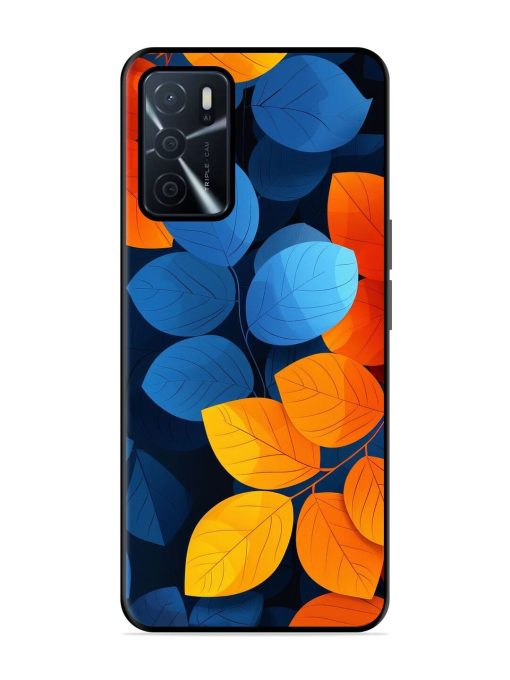 Autumn'S Contrast Glossy Soft Edge Case for Oppo A16 Chachhi